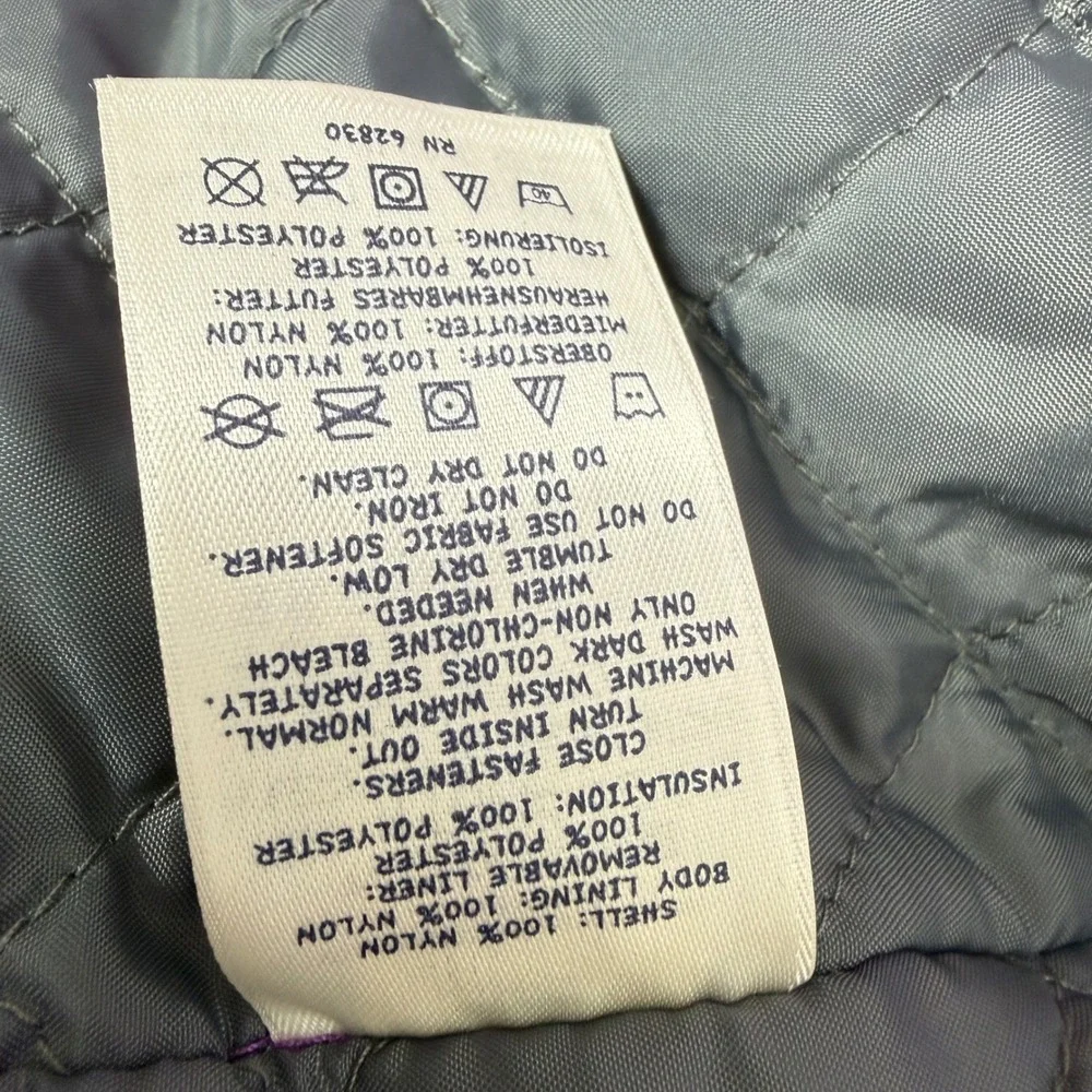 Lands' End Squall Jacket Kids XL 16 Purple Waterproof Hooded Parka